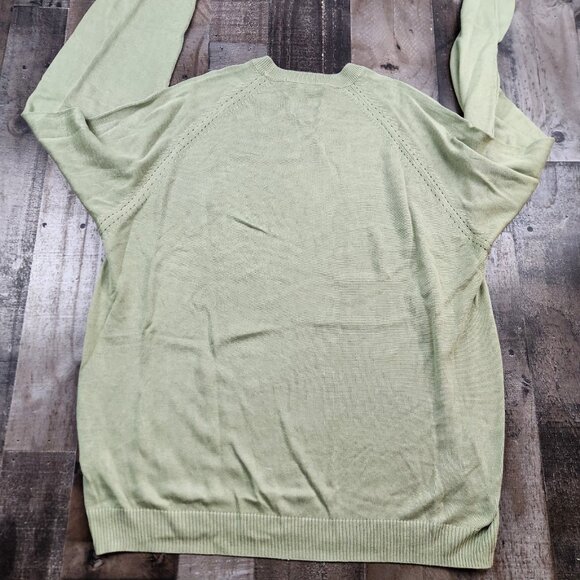 Men's Perry Ellis Size 2XL Silk Crew Neck Pullover Long Sleeve Swester - Picture 3 of 7